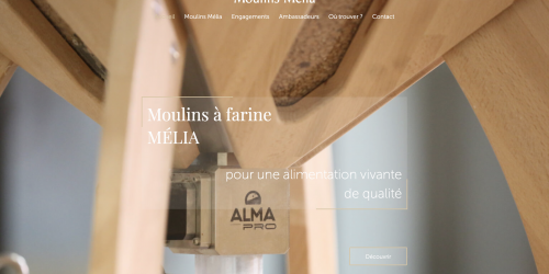 Illustration Creation du site vitrine - Moulin Mélia